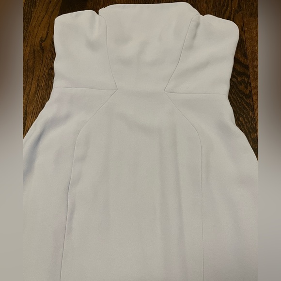 J Jill light blue strapless Harlow ultra stretchy midi pencil dress euc - Picture 6 of 7